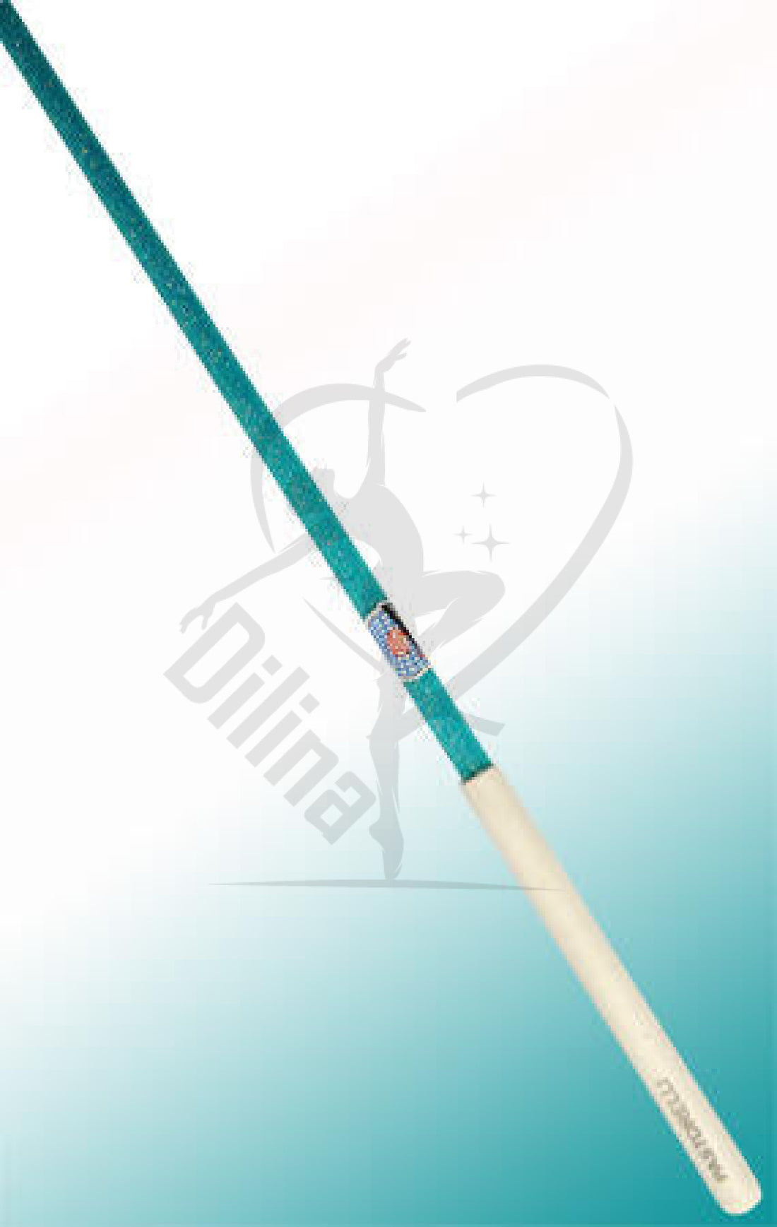 Pastorelli Glitter Ribbon Stick Emerald White Grip Sticks