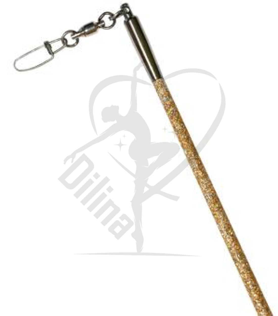 Pastorelli Glitter Ribbon Stick With Pink Grip Gold Sticks