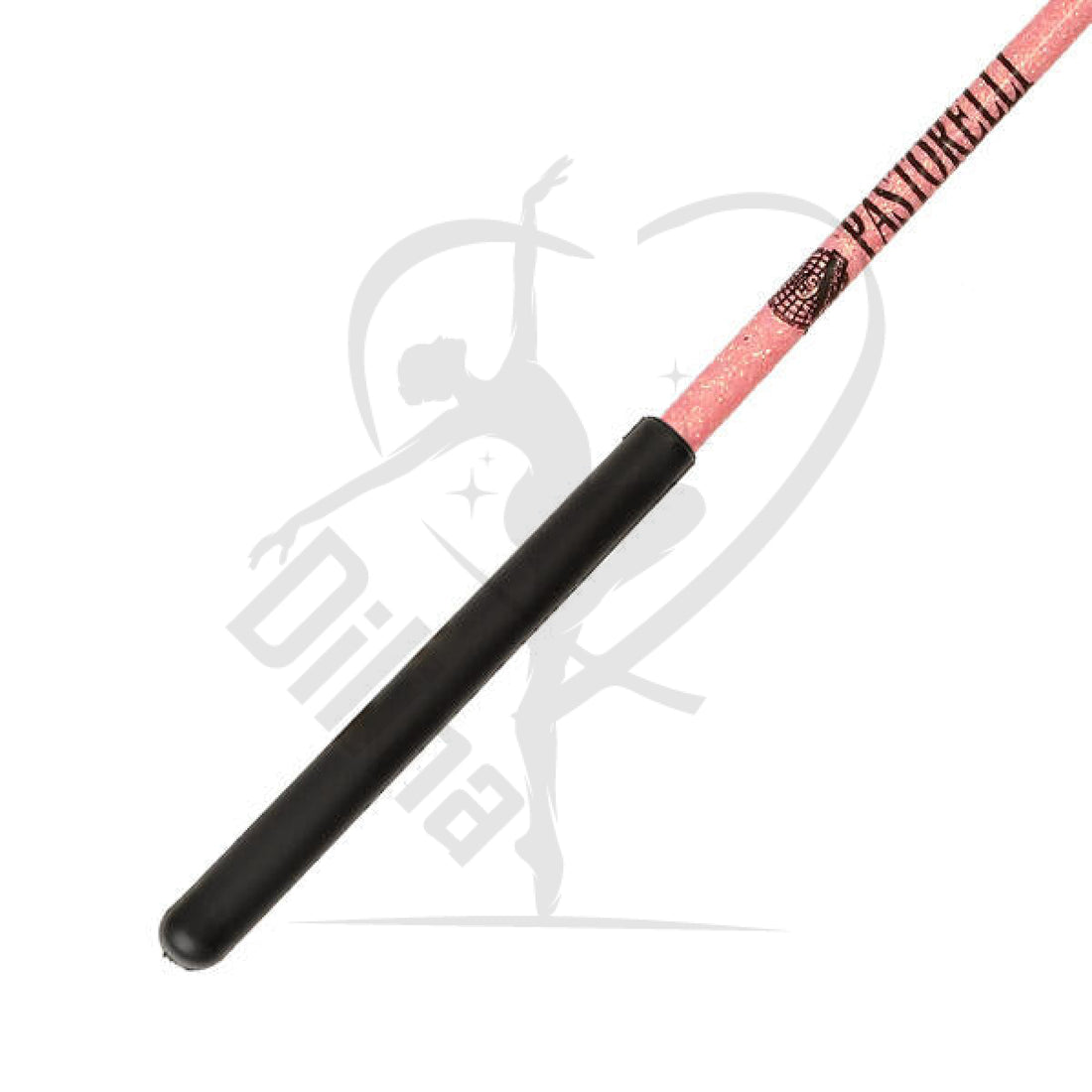 Pastorelli Glitter Ribbon Stick Pink Black Grip Sticks