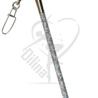 Pastorelli Glitter Ribbon Stick With Pink Grip Silver Sticks