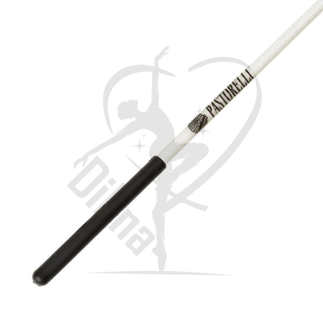 Pastorelli Glitter Ribbon Stick White Black Grip Sticks