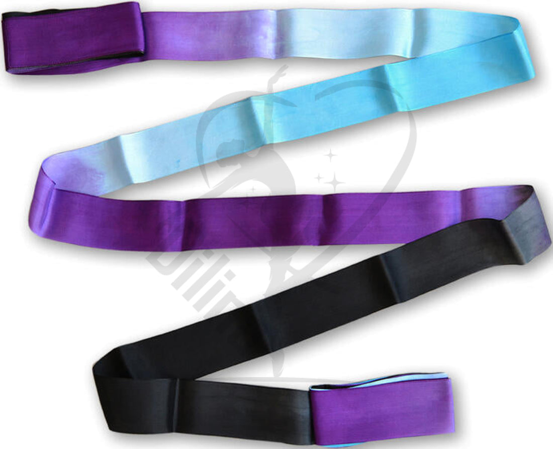 Pastorelli Shaded Ribbon 5M Black-Violet-Sky Blue