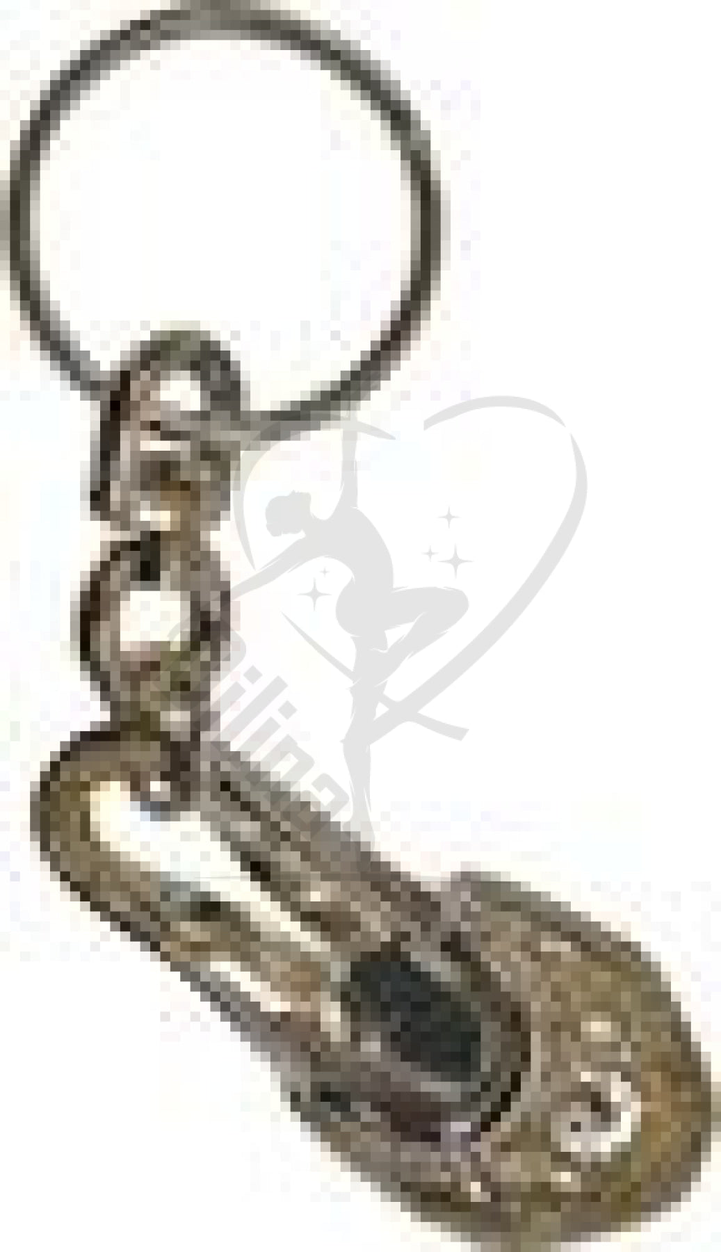 Sasaki Metal Mini Half Shoe Keychain Gold Gadgets