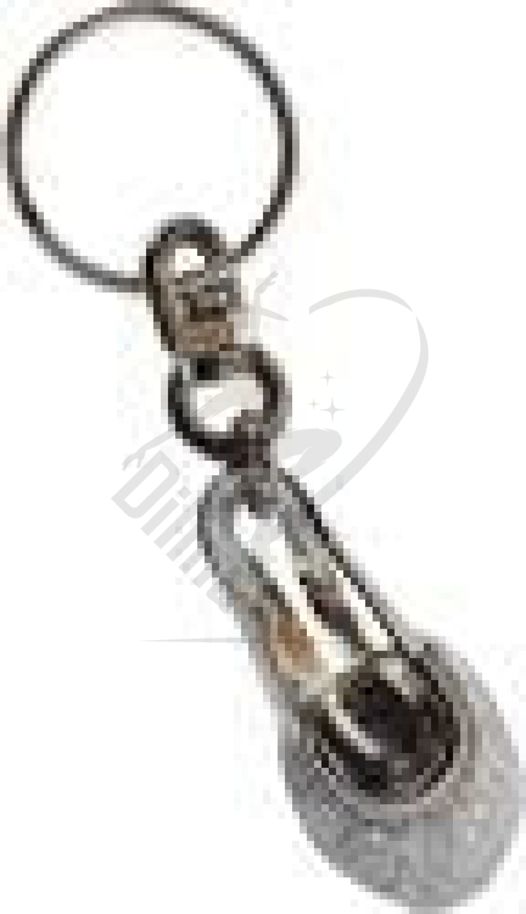 Sasaki Metal Mini Half Shoe Keychain White Gadgets
