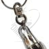 Sasaki Metal Mini Half Shoe Keychain White Gadgets