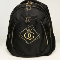 Queen Holders Back Bag / Black &gold