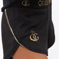Queen Shorts Short Black In Gold Side Edge / 116Cm (4-5Years)