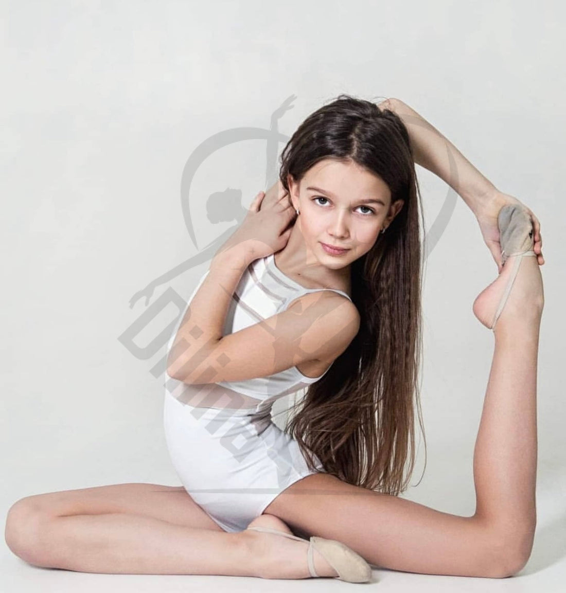 Base Sleeveless White Leotard With Jersey Back Leotards