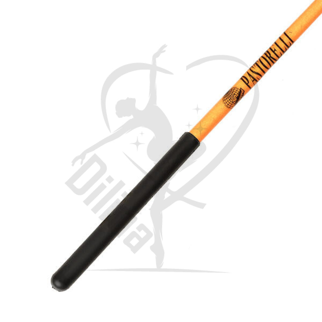 Pastorelli Glitter Ribbon Stick Orange Black Grip Sticks