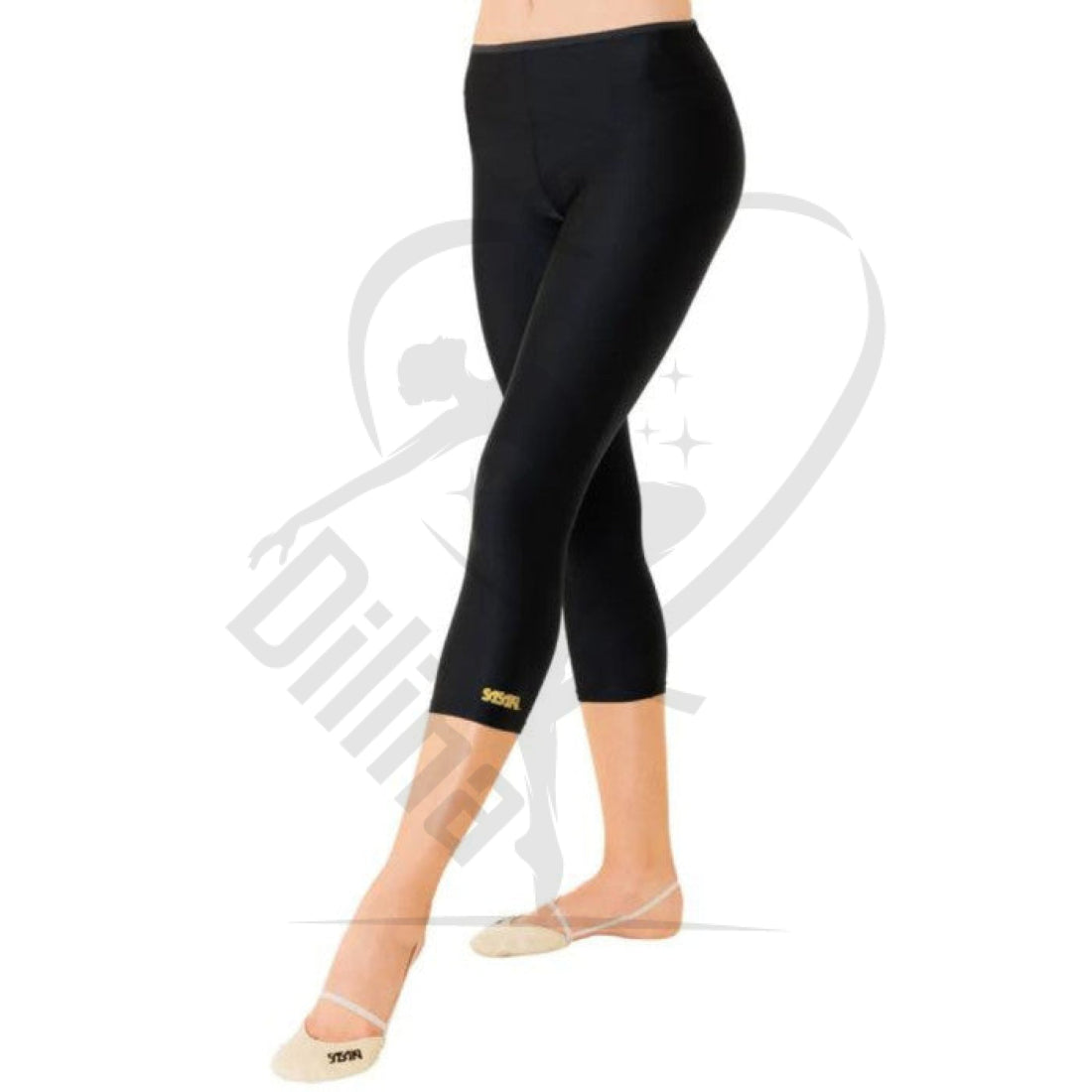 Sasaki |Crop Leggings | Black Sg-1237 Jl (120-137Cm) / Leggings