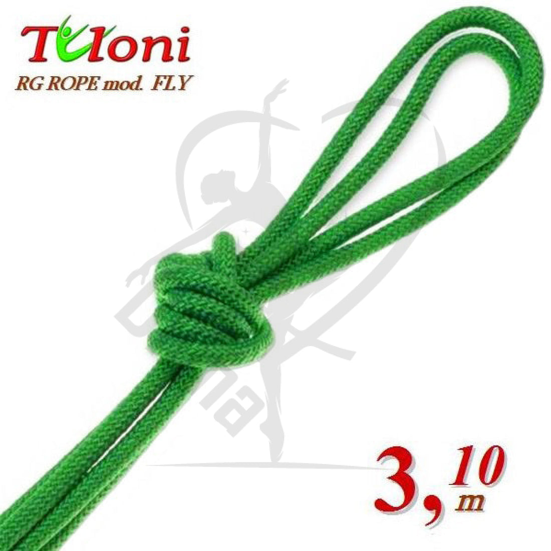 Tuloni Competition Rope For Seniors Mod. Fly 3.1M Green Ropes