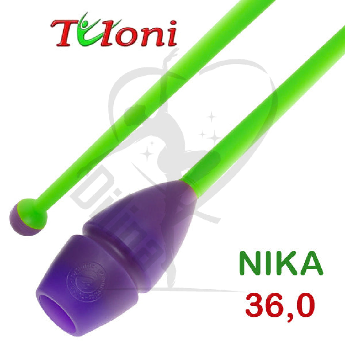 Tuloni Bi-Colour Connectable Clubs Mos. Nika 36Cm Purple X Green
