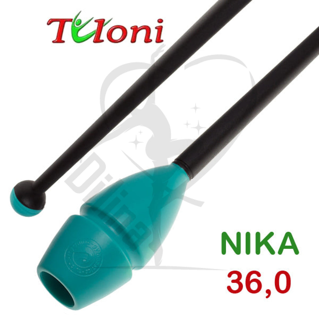 Tuloni Bi-Colour Connectable Clubs Mos. Nika 36Cm Turquoise X Black