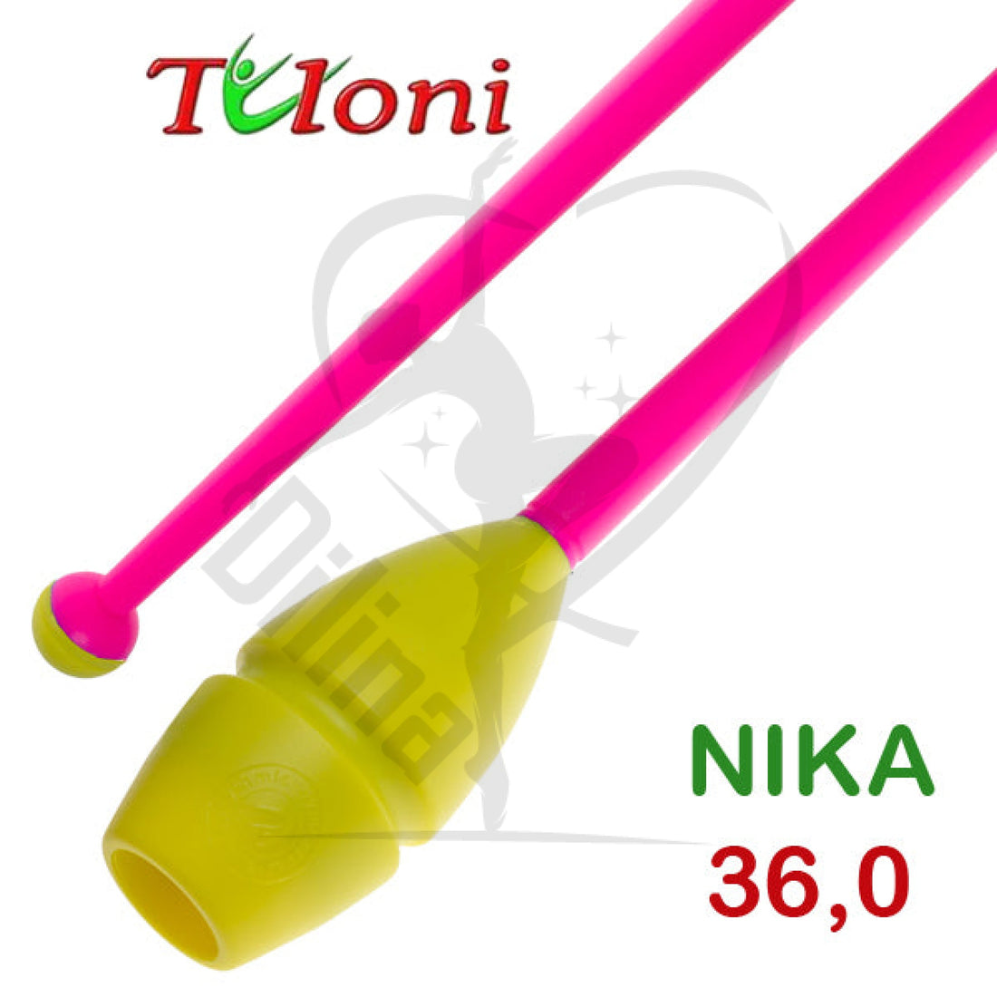 Tuloni Bi-Colour Connectable Clubs Mos. Nika 36Cm Yellow X Pink