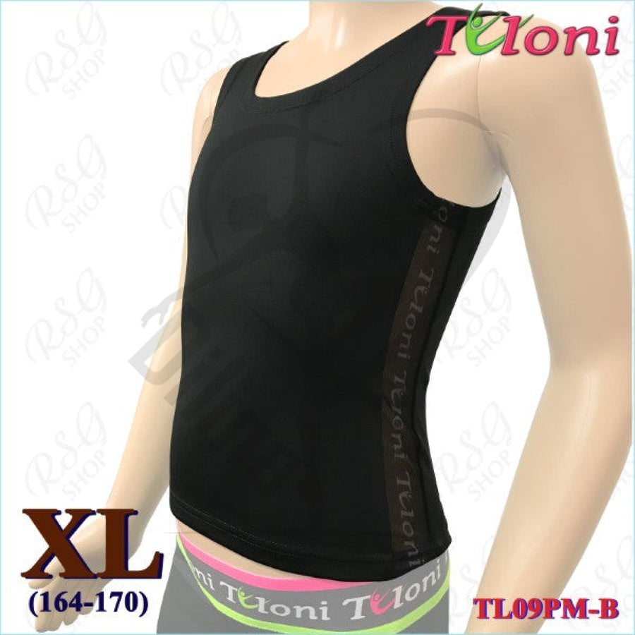 Tuloni Long Mesh Tank Top Black Xl (164-170) T Shirts & Tops