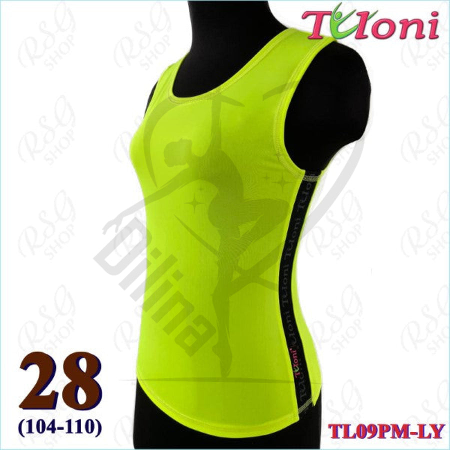 Tuloni Long Mesh Tank Top Lime 28 (104-110) T Shirts & Tops