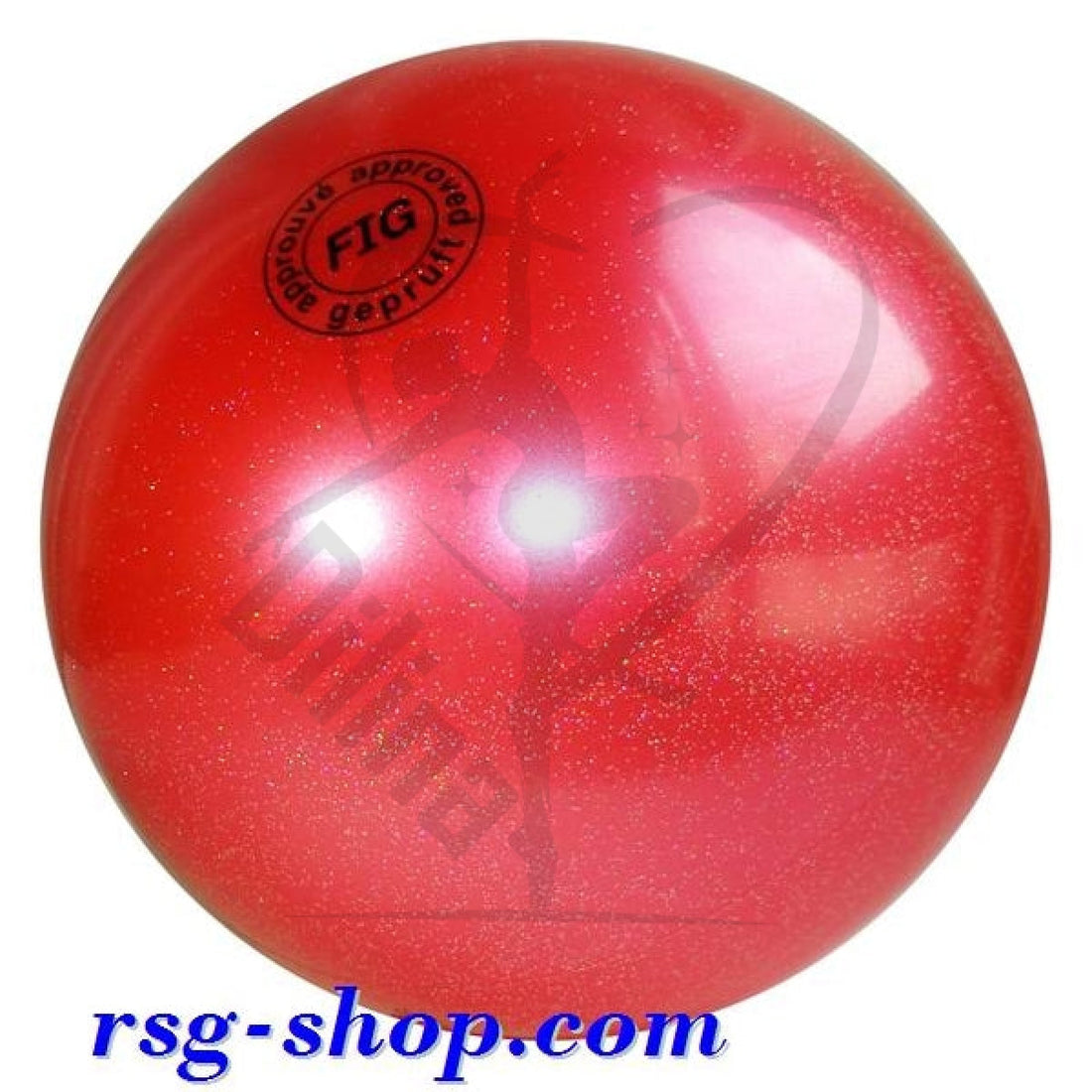 Tuloni Metallic Glitter Ball 16Cm Red Balls