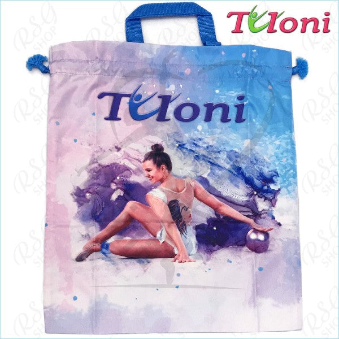 Tuloni Shoe Bag Lavender X Sky Blue Holders