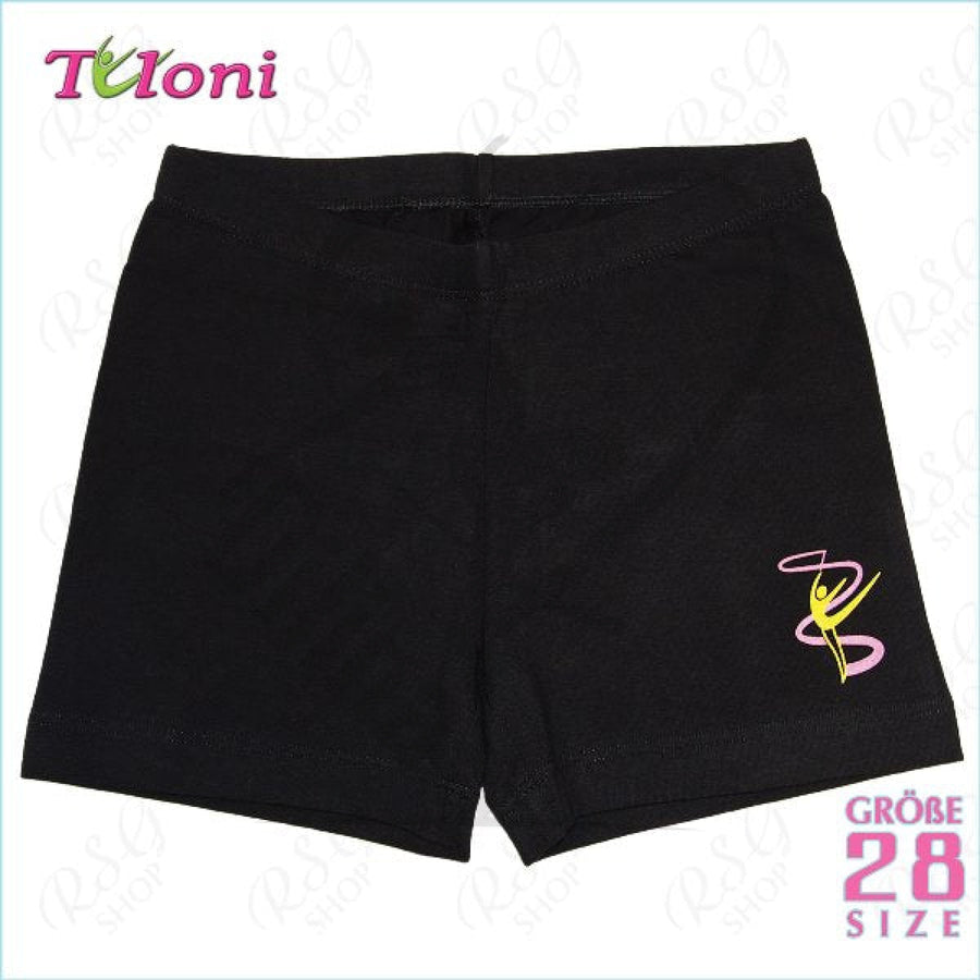 Tuloni Shorts Black With Gymnasts Emblem 28 (104-110)