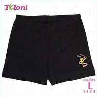 Tuloni Shorts Black With Gymnasts Emblem L (158-164)