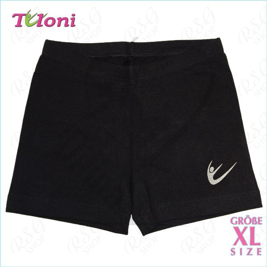 Tuloni Shorts Black With Logo Xl (164-170)