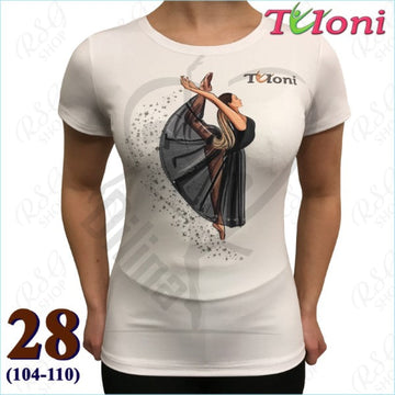 Tuloni White T-Shirt Mod. Ballet 28 (104-110) T Shirts & Tops