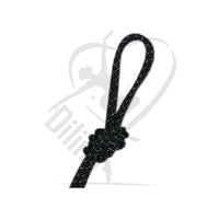 Pastorelli Metallic Gym Rope For Competitions Mod. New Orleans Black With Silver Lame Threads Ropes