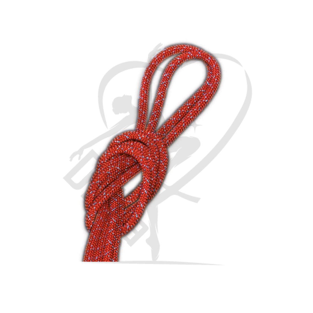Pastorelli Metallic Gym Rope For Competitions Mod. New Orleans Red With Silver Lame Threads Ropes